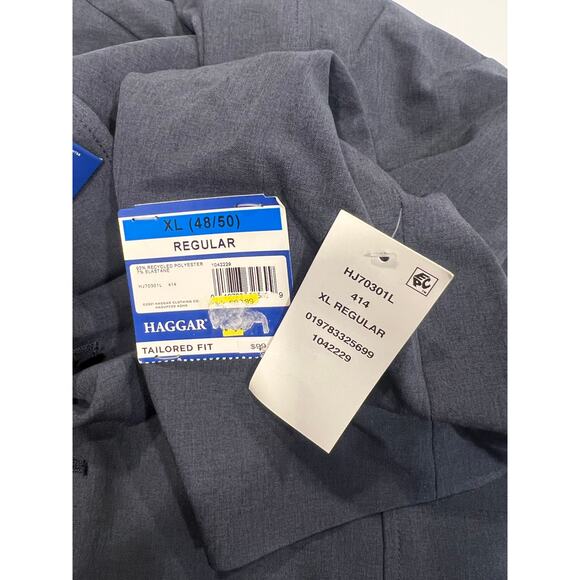 Haggar men blazer navy blue size XL - Picture 9 of 10